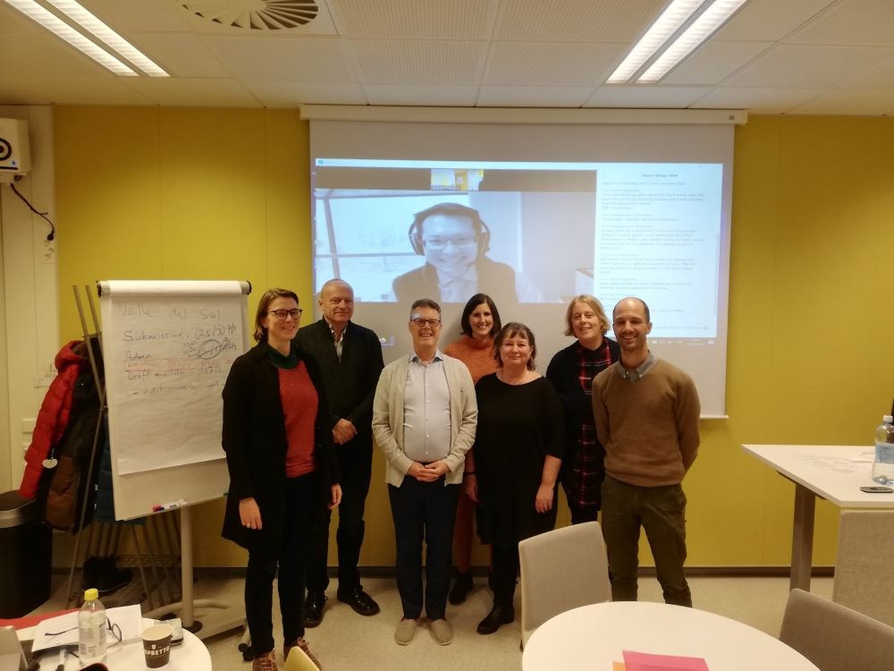 project manager Graham Burns with colleagues from Belgium, the Netherlands, Slovenia, Ireland and Spain, as well as R and D Manager, Hannele Torvinen.