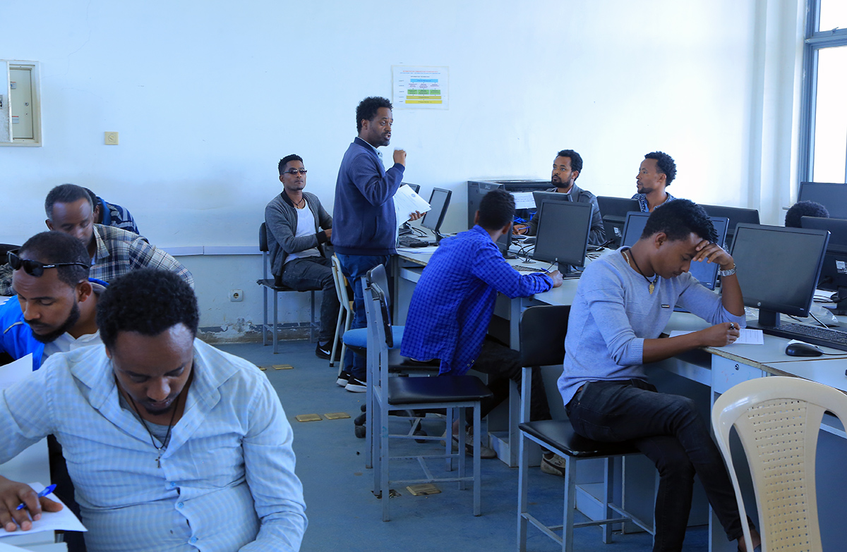 teacher education in Addis Abeba, computer class room
