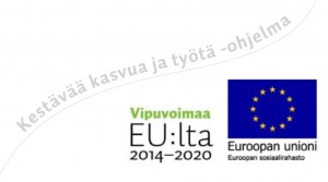 Kestävää kasvua ja työtä -ohjelma, Vipuvoimaa EU:lta ja Euroopan unioni -logot.